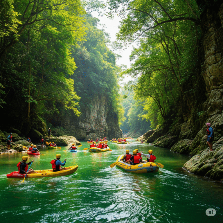 he activity of rafting is offer with Que Loco Tours, part of the adventure tours in Mexico